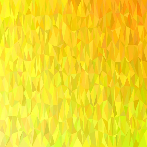 幾何学的な抽象的な混沌とした三角形パターン背景の黄色の三角形からモザイク ベクター デザイン — ストックベクタ