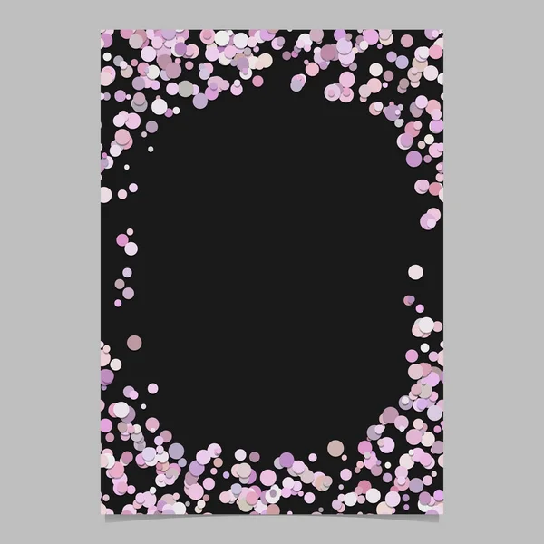 Soyut rastgele nokta tasarım sayfa şablonu - vektör poster sınır grafiği pembe tonlarda daireler ile