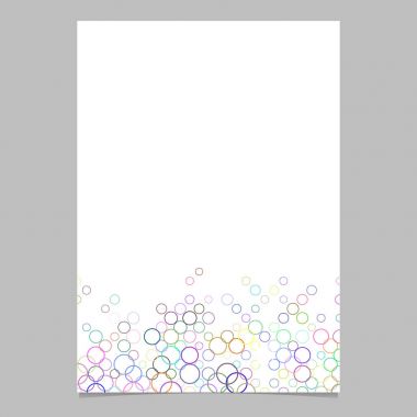 El ilanları için renkli tonlarda daire desen Broşür arka plan şablonu - vektör grafiği, yüzük
