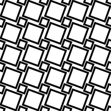 Tek renkli soyut kesintisiz geometrik kare desen