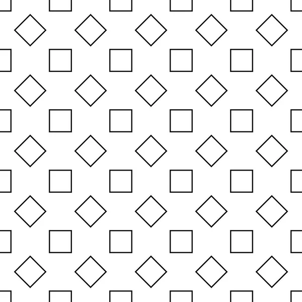 Herhalende ontwerp van abstracte zwart-wit vierkant patroon achtergrond - halftone geometrische vectorillustratie — Stockvector