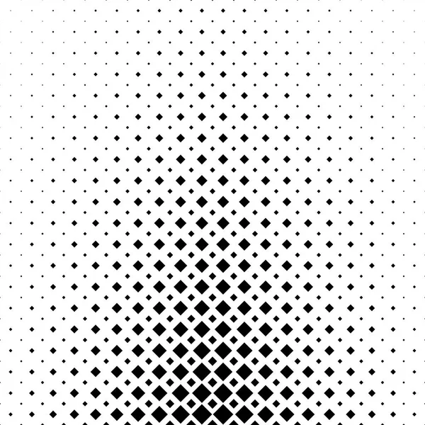 Abstract square pattern background - monochrome geometrical vector graphic from diagonal squares — Stock Vector