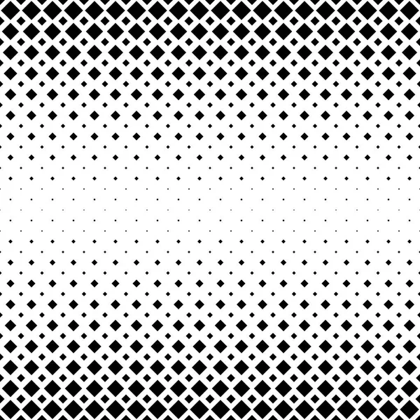 Black and white square pattern background - monochromatic geometrical vector graphic design from diagonal squares — Stock Vector