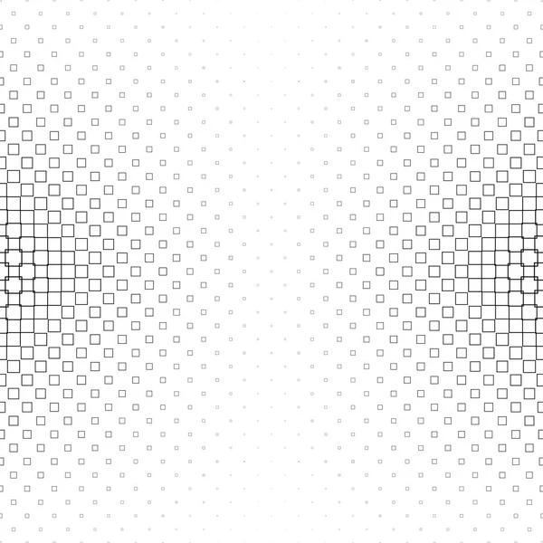 Padrão quadrado monocromático - desenho gráfico de fundo vetorial geométrico — Vetor de Stock