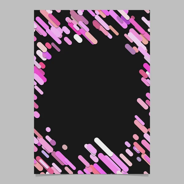 Abstraktes diagonales Streifenmuster Broschürenvorlage - leere Vektor-Flyer-Hintergrundgestaltung aus Streifen in rosa Tönen — Stockvektor