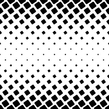 Siyah ve beyaz kare desen - geometrik vektör arka plan tasarımı açısal dan kareler yuvarlanır.