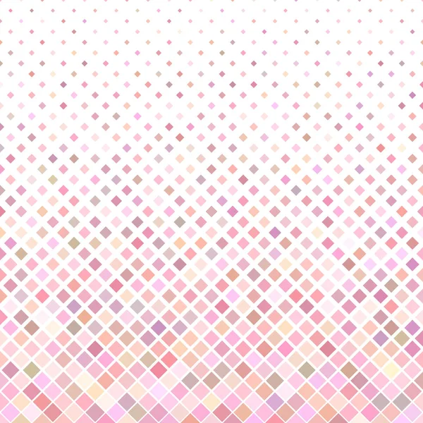 Warna latar belakang pola kuadrat abstrak - desain vektor geometris dari kotak diagonal dalam nada merah muda - Stok Vektor