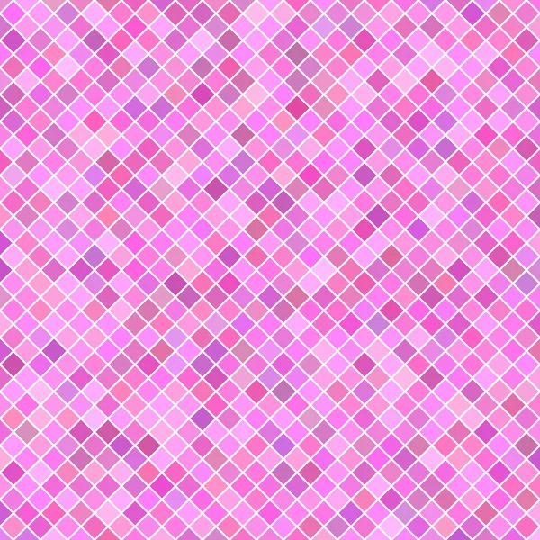 Fondo de patrón cuadrado abstracto - diseño gráfico vectorial de cuadrados diagonales en tonos rosados — Vector de stock