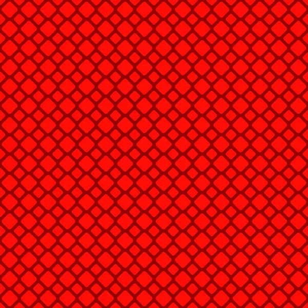 Diseño de fondo de cuadrícula cuadrada redonda sin costura abstracta roja - gráfico vectorial — Archivo Imágenes Vectoriales