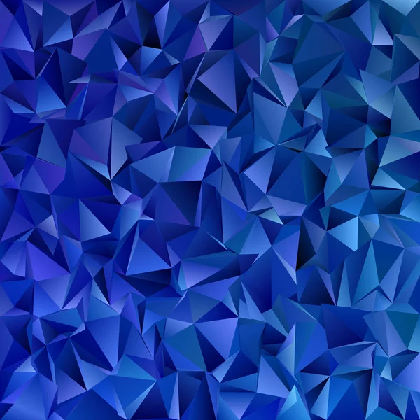 Geométrico abstracto irregular triángulo azulejo fondo - diseño del vector del mosaico de triángulos en tonos azules oscuros — Archivo Imágenes Vectoriales