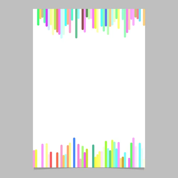 Abstraktní brožura šablona od svislé zaoblené pruhy — Stockový vektor
