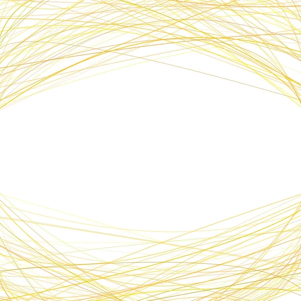 Абстрактный фон со случайными изогнутыми линиями вверху и внизу — стоковый вектор