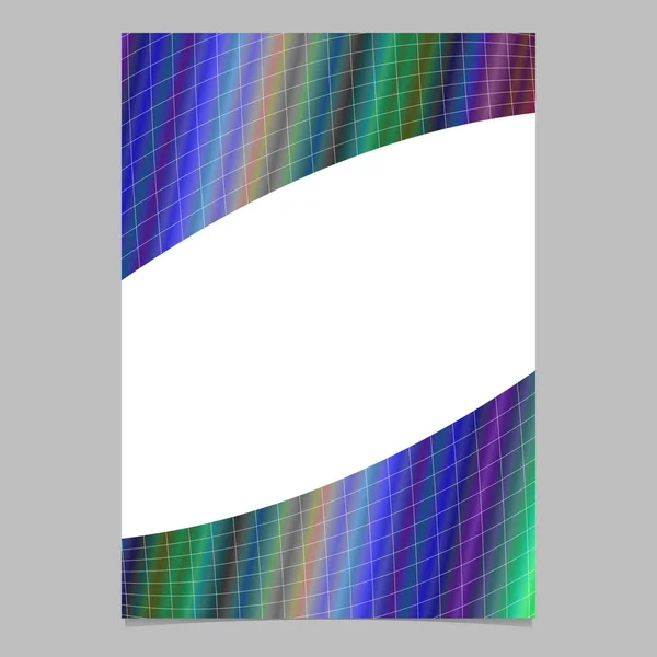 Geometrische bunte Gradientenraster Broschüre Vorlage Design - Vektor Flyer Hintergrund Illustration — Stockvektor