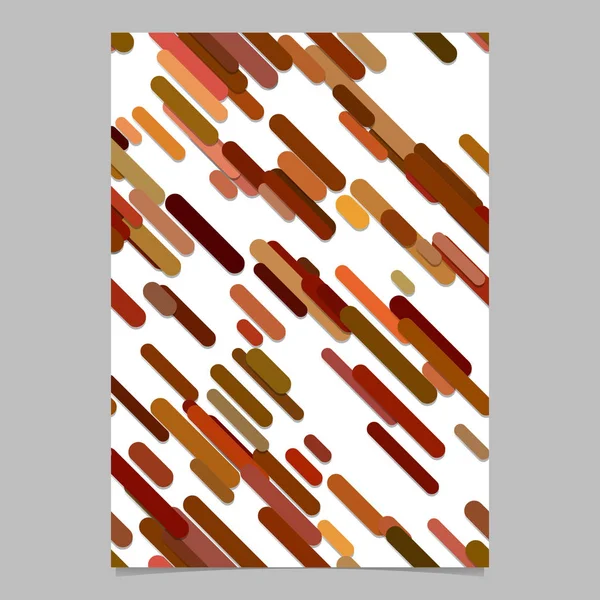 Sich wiederholende abstrakte, zufällig abgerundete diagonale Streifenmusterseite, Broschüre-Vorlage — Stockvektor
