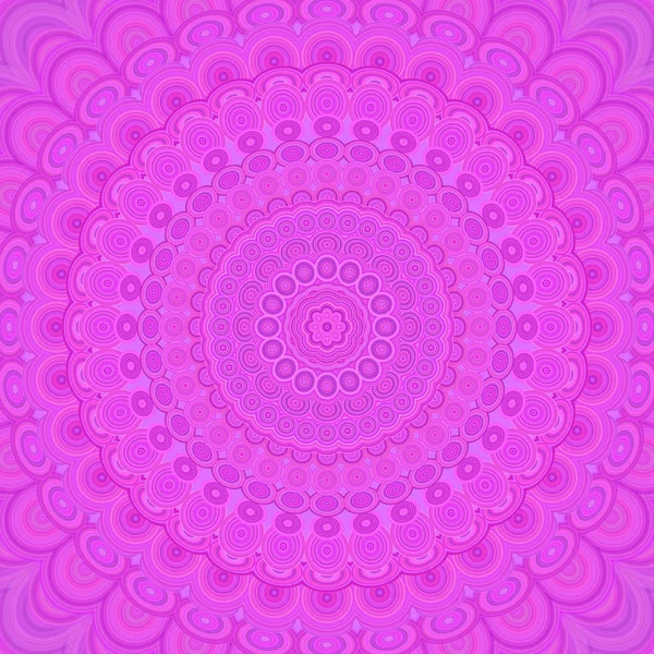 Mandala psychédélique arrière-plan fractal - motif vectoriel rond à partir de formes elliptiques concentriques — Image vectorielle