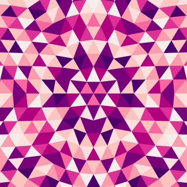 Soyut geometrik üçgen kaleydoskop mandala arka plan - desen renk üçgen grafik sanat vektör
