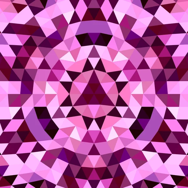 Round abstract geometrical triangle kaleidoscope background - symmetric vector pattern digital design from triangles