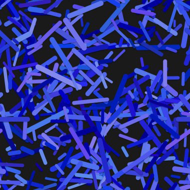 Kaotik döndürülmüş çizgili desen arka plan - vektör çizim mavi yuvarlak çizgiler üzerinden