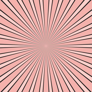 Soyut ray patlama arka plan - Radyal çizgili desenli çizgi grafiği