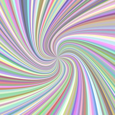 Soyut girdap arka plan - vektör çizim renkli tonlarda döndürülmüş ışınları üzerinden
