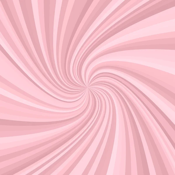 Abstracte swirl achtergrond - vector grafische vormgeving van draaiende stralen in roze tinten — Stockvector