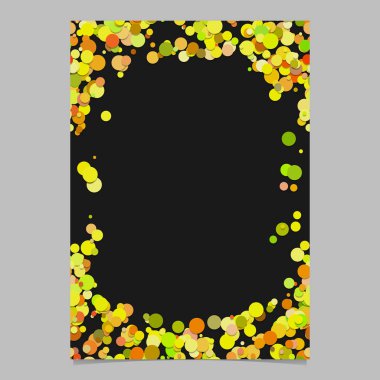 Renk soyut rastgele nokta desen kartı arka plan şablonu - vektör boş ileti örneği sınır tasarlamak