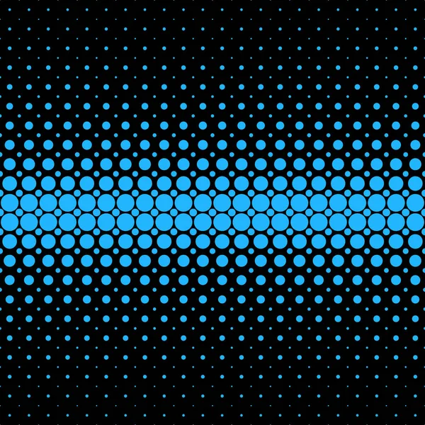 Geometrisches Halbtonmuster Hintergrund - Vektorgrafik aus blauen Kreisen — Stockvektor