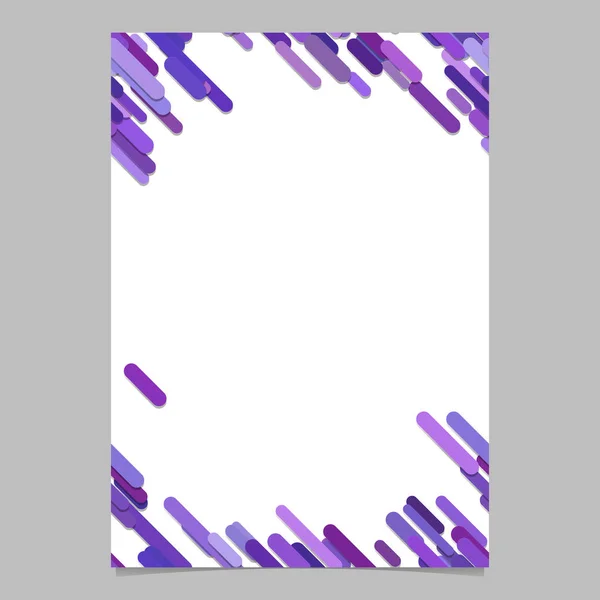 Abstrakte zufällige Diagonale abgerundete Streifenmuster Seitenhintergrund Vorlage - trendige Vektor-Broschüre Grafik-Design — Stockvektor