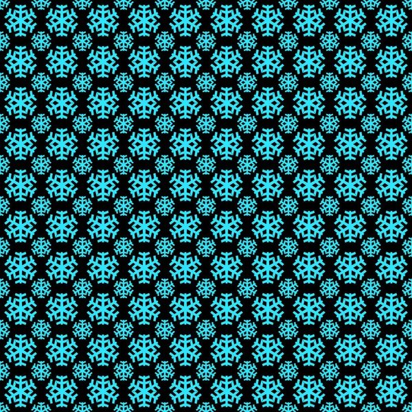 Seamless geometric winter snow pattern wallpaper - vector Christmas background graphic design — Stock Vector