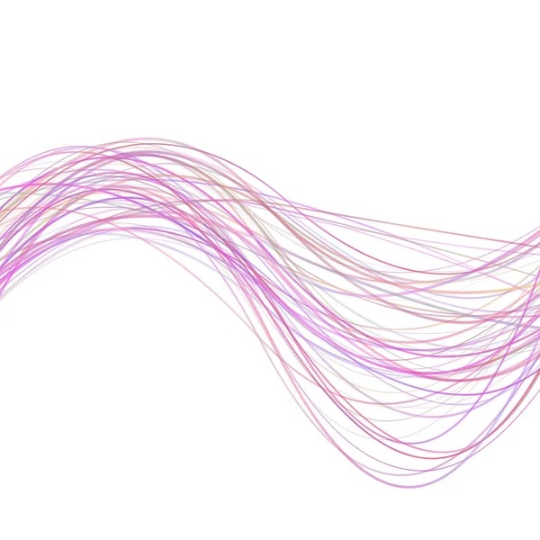 Abstraktní moderní vlnitý proužek pozadí - design od zakřivené vlnovek v růžové tóny — Stock fotografie