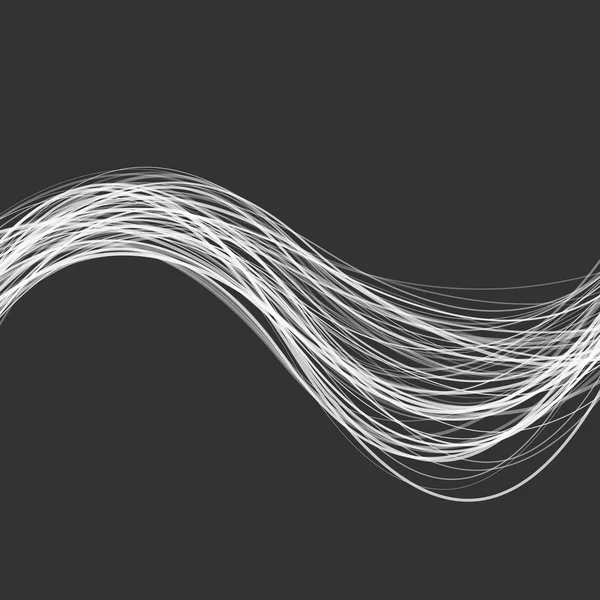 Абстрактный современный восковой фон - графический дизайн из изогнутых волновых линий — стоковое фото