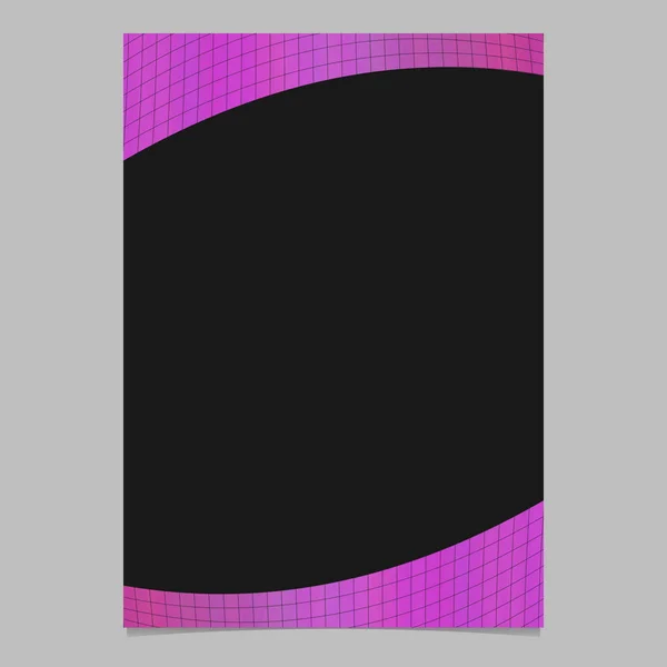 Plantilla de página de cuadrícula curva de degradado de color abstracto moderno - folleto de vectores, diseño de fondo de folleto — Vector de stock