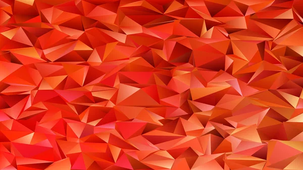 Fondo geométrico abstracto patrón de triángulo - mosaico gráfico vectorial de triángulos en tonos rojos — Vector de stock