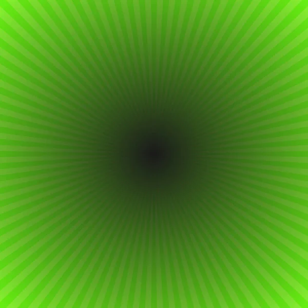 Abstraktní přechodu ray burst pozadí - zelená vektorové grafiky z radiální paprsky — Stockový vektor