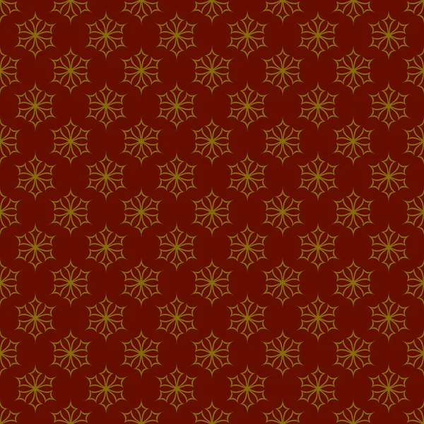 Seamless retro geometric snowfall pattern wallpaper - holiday decoration background design — Stock Vector