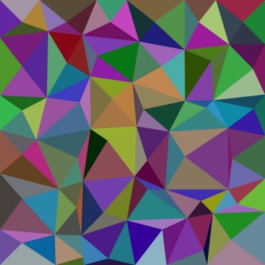 Soyut üçgen çini mozaik arka plan - poligonal vektör tasarım renkli tonlarda üçgenler