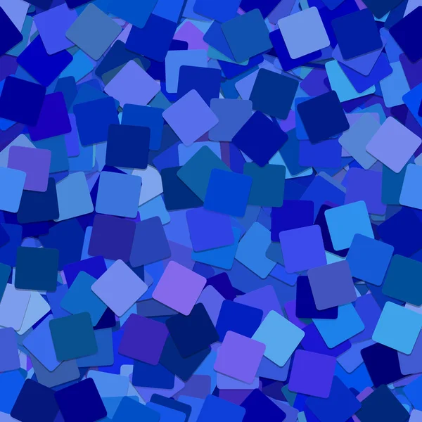 Fond carré géométrique abstrait sans couture - motif vectoriel à partir de carrés bleus tournés — Image vectorielle