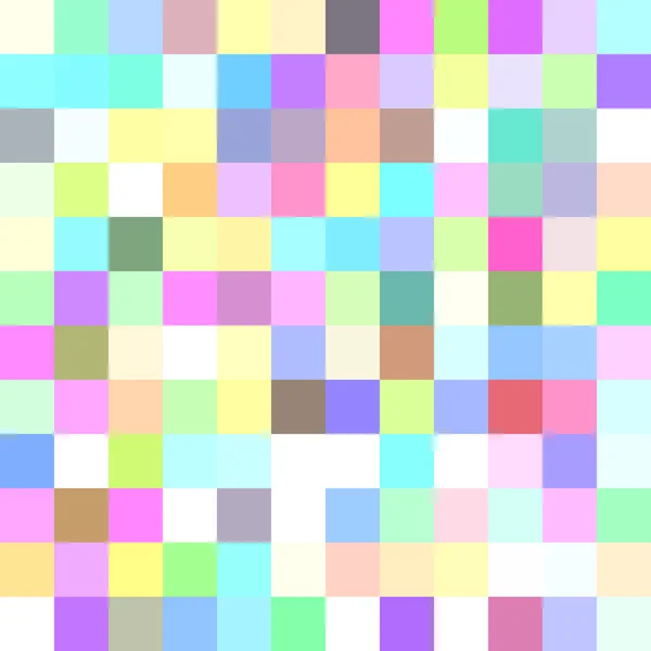 Fundo de mosaico quadrado abstrato geométrico - vetor de quadrados em tons coloridos — Vetor de Stock