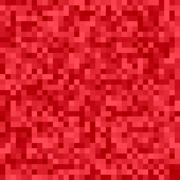 Fondo de mosaico cuadrado abstracto geométrico - diseño vectorial de cuadrados en tonos rojos — Vector de stock