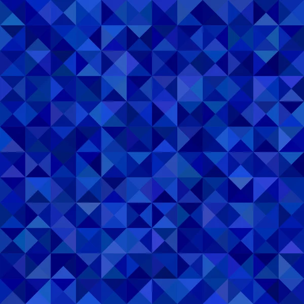 Sfondo geometrico astratto a mosaico a triangolo - grafica vettoriale da triangoli nei toni del blu — Vettoriale Stock