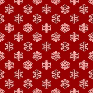 Kesintisiz geometrik kış kar desen duvar kağıdı - Noel arka plan grafik tasarım vektör