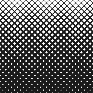 Geometrik soyut siyah ve beyaz yuvarlak kare desen arka plan tasarımı ile çapraz kareler