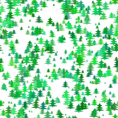 Rasgele çam ağacı desen arka plan - Noel tatil dekorasyon tasarım vektör