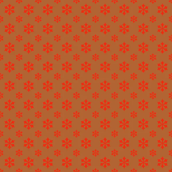 Seamless geometric snowflake pattern wallpaper - Christmas decoration background design — Stock Vector