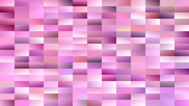 Degrade dikdörtgen arka plan - modern mozaik vektör tasarımı pembe tonlarda dikdörtgenler üzerinden