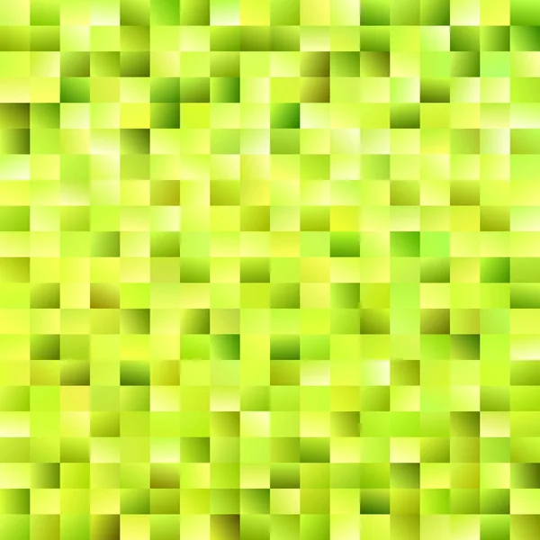 Geometric rectangle background - gradient mosaic vector design from rectangles in lime green tones — Stock Vector