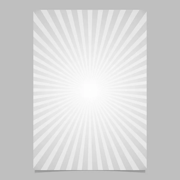 Plantilla de página de ráfaga de rayos degradados - folleto vectorial gráfico de fondo con rayos rayados — Vector de stock
