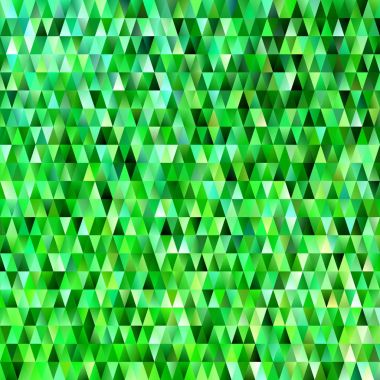 Geometrik üçgen poligon desen arka plan - yeşil üçgenler ile modern gradyan grafik tasarım