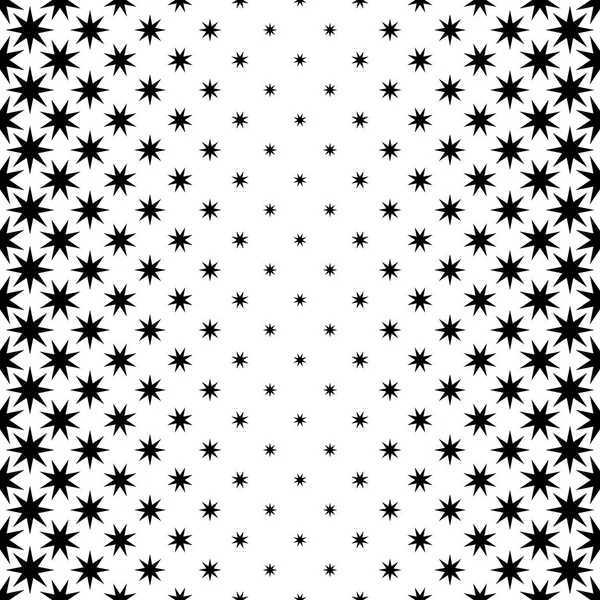 Black and white star pattern - vector background design from geometrical polygonal shapes — Stock Vector