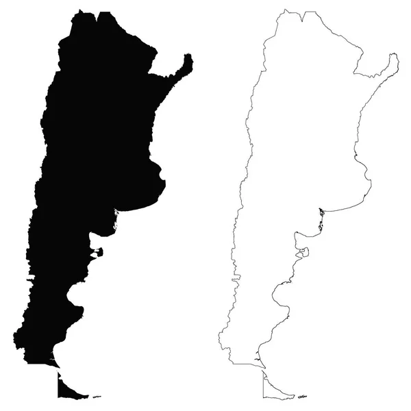 Argentine schéma carte — Image vectorielle
